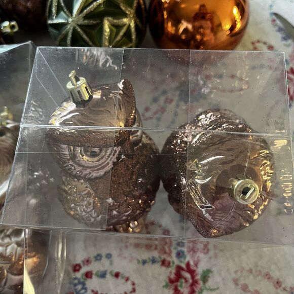 Lot of 41 Fall Ornaments Squirrel Owl Pinecones Acorns Balls Impact Resistant - Picture 4 of 8